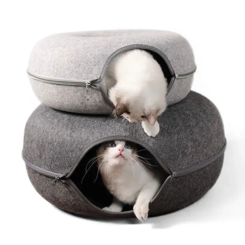 Cat Donut Bed - WoofPurr