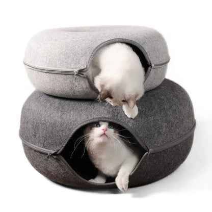 Cat Donut Bed - WoofPurr