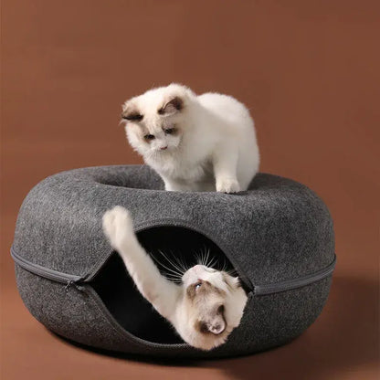 Cat Donut Bed - WoofPurr