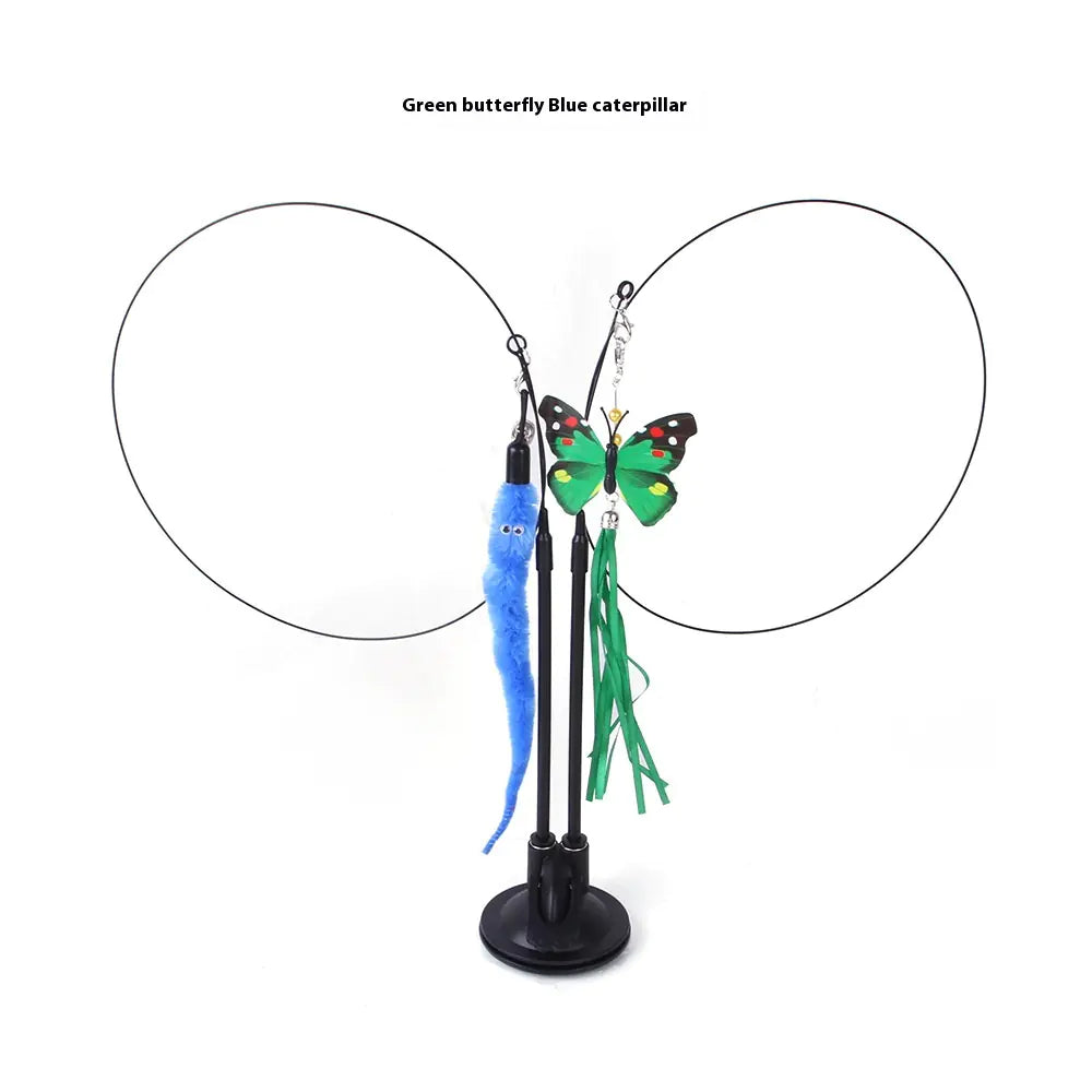 Cat Teaser Toy for Engaging Playtime Fun with Sucker Base - WoofPurr