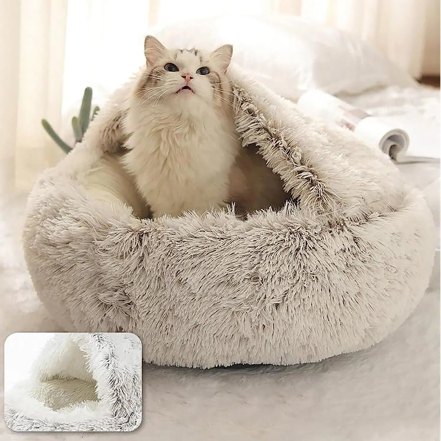 Soft Plush Pet Bed - WoofPurr