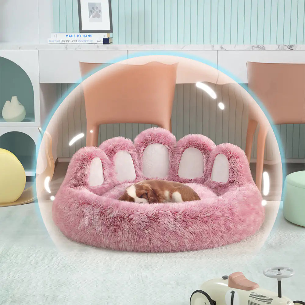 Long Plush Cat Bed - WoofPurr