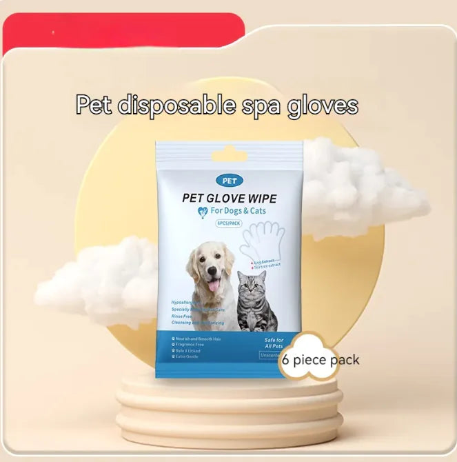 Disposable pet cleaning gloves and wipes for dogs and cats Australia