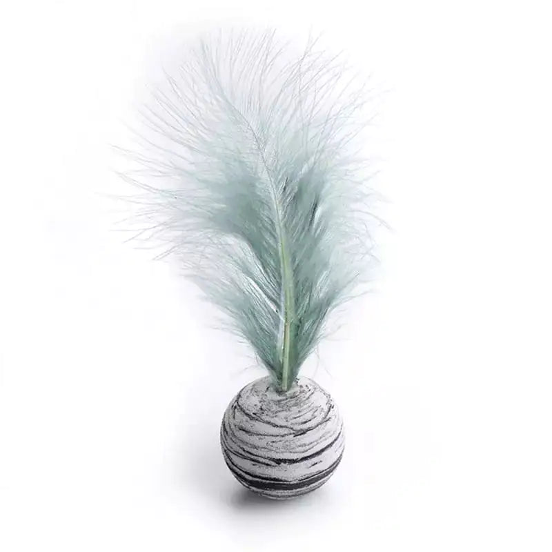 Cat Toy Feather Ball - WoofPurr