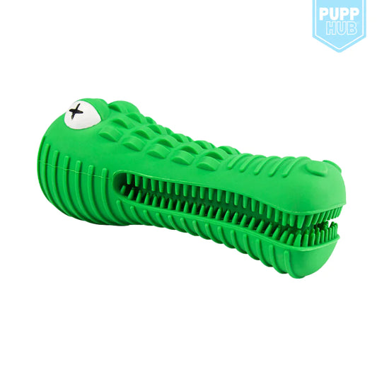 Crocodile dental chew toy for dog teeth cleaning 