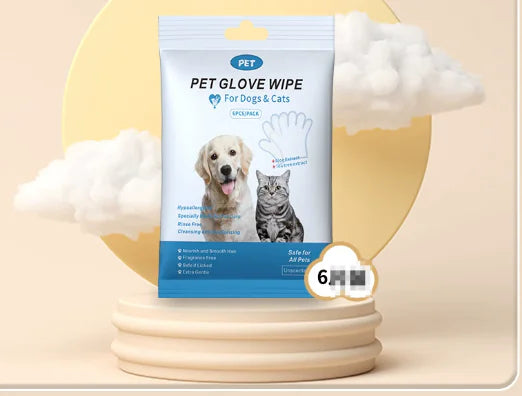 Disposable pet cleaning gloves and wipes for dogs and cats Australia