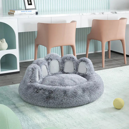 Long Plush Cat Bed - WoofPurr