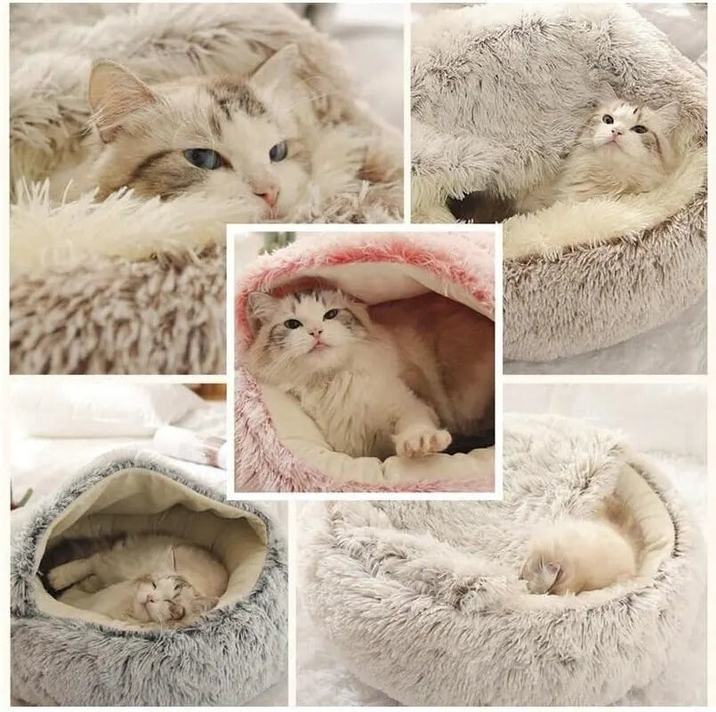 Soft Plush Pet Bed - WoofPurr