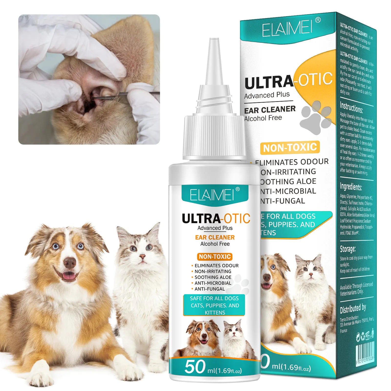 Pet Ear Cleaner 50ml - WoofPurr